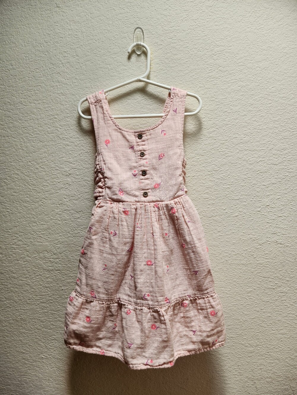 Cat & Jack Floral Sleeveless Woven Dress Small 6/7